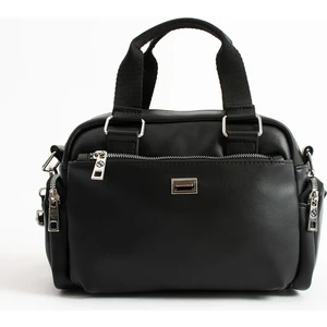 Kadın Çok Gözlü Siyah Mat Ayarlanbilir Çapraz Askılı El ve  Omuz Çantası S-1422