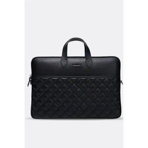 Macbook Air Pro 15" & 16" Inç Laptop Evrak Çantası Siyah Naturel