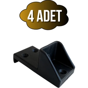 Baza Büyük Yan Düz Tutucu Yatak Stoperi Destek Elemanı Plastik(Siyah)