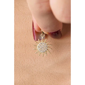 Fiyonk Kuyumculuk 14 Ayar Altın Midi Güneş Kolye Ucu