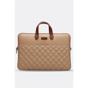 Macbook Air Pro 15" & 16" Inç Laptop Evrak Çantası Vizon