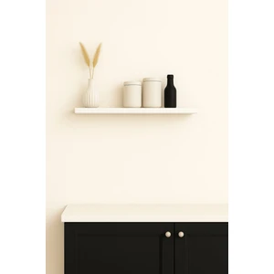 40 cm Mat Beyaz Mdf Uçan Duvar Rafı Gizli Bağlantı Kitaplık Ahşap