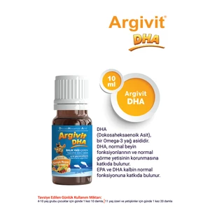 DHA 10 ml Damla Balık Yağı İçeren Takviye Edici Gıda - Karışık Meyve Aromalı