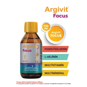 Focus Fosfotidilserin, L-Arjinin, Multivitamin ve Multimineral İçeren Sıvı 150 ml - Portakal ve Vanilya Aromalı
