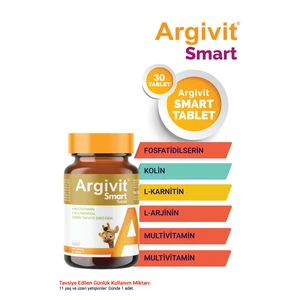 Smart Tablet 30 Tablet - Fosfatidilserin, Kolin, L-Arginin, Multivitamin ve Multimineral