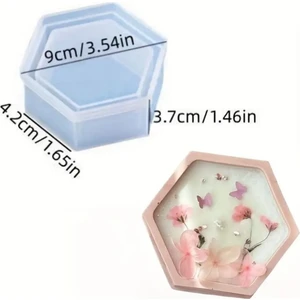 Altıgen Mum Kutusu Silikon Kalıp (S809)