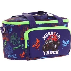 Kids Thermo Isı Yalıtımlı Erkek Çocuk Monster Truck Yeşil Lacivert Beslenme Çantası L7279 (Iki Bölmeli)