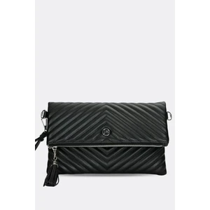 Kadın Clutch Portföy Çantası Uzun Askılı Siyah