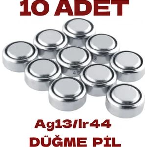 AG13/LR44 Düğme Pil 10 Adet Alkalin 1,5 Volt