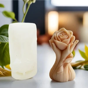 Gül Tutan El No:1 Silikon Kalıp (S892)