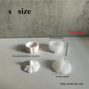 Minik Kavanoz Mum Silikon Kalıp (S848)