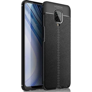 Xiaomi Redmi Note 9 Pro Kılıf Rugan Armor Deri Görünümlü Parmak İzi Yapmaz Dayanıklı Niss Silikon Kapak