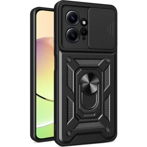 Xiaomi Redmi Note 12 Kılıf Kamera Korumalı Sürgülü Yüzüklü Armor Military Tank Koruyucu Kapak