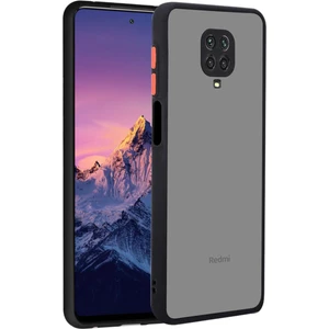Xiaomi Redmi Note 9 Pro Kılıf Kamera Korumalı Mat Renkli Buzlu Hux Silikon Siyah