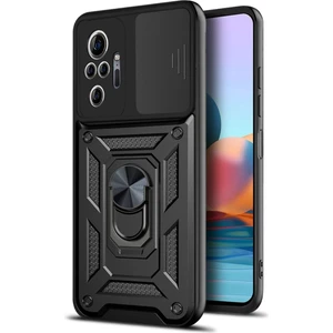 Xiaomi Poco X3 Gt Uyumlu Kılıf Kamera Korumalı Sürgülü Yüzüklü Armor Military Tank