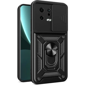 Xiaomi Mi 13 Kılıf Kamera Korumalı Sürgülü Yüzüklü Armor Military Tank Kapak
