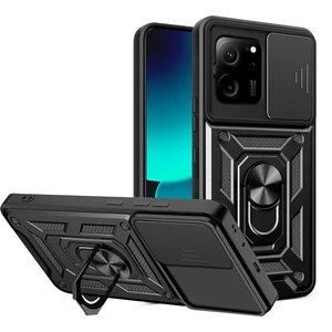 Xiaomi Mi 13T Pro Kılıf Kamera Korumalı Sürgülü Yüzüklü Armor Military Tank Koruyucu Kapak