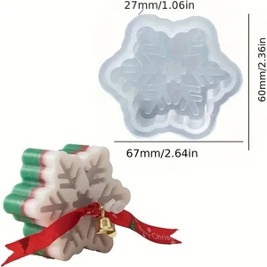 Kar Tanesi Mum Silikon Kalıp (S810)