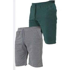 2 Iplik Örme Pamuklu Erkek Şort 2 Adet