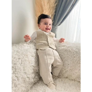 Papyonlu Erkek Bebek 3'lü Özel Gün Davet Takımı