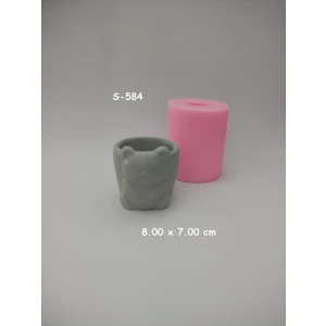 Pandalı Saksı Silikon Kalıp