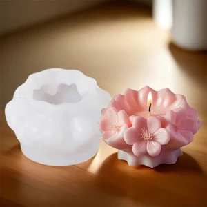 Kiraz Çiçeği Mum Silikon Kalıp (S887)