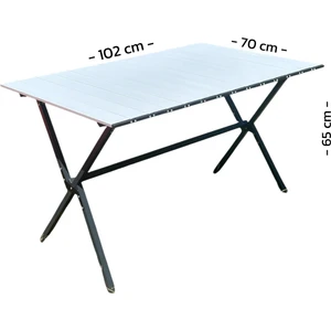 Büyük Katlanır Çantalı Alüminyum Masa (102X70 Cm)