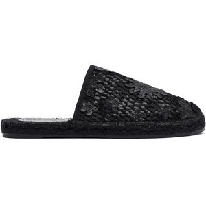 Kadın Siyah Desenli Espadril Terlik 25SFD20626F