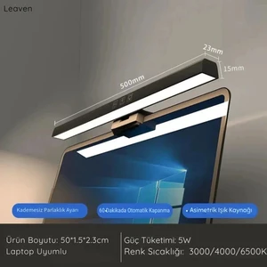 33CM Göz Koruyucu Pc-Laptop  Monitör Lambası - USB Bağlantılı 3 Farklı Tonda Aydınlatma.