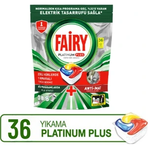 Platinum Plus 36 Yıkama Bulaşık Makinesi Tableti