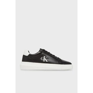 Calvin Klein Logolu Deri Sneaker Ayakkabı YM0YM013170GJ Erkek Ayakkabı YM0YM01317 0gj