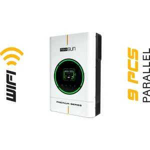 48 V Volt 6000 W Watt 6 Kw Mppt Tam Sınus Akıllı Hibrit Dahili Wifi Inverter 220 Volt Çevirici Invertör