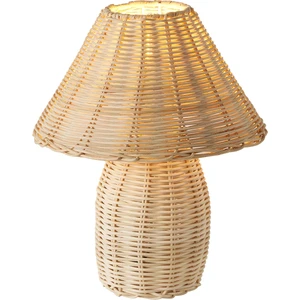 Sollın Rattan Hasır Abajur Masa Lambası