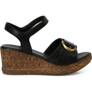 325069.Z 5fx Siyah Kadın Dolgu Topuk Sandalet