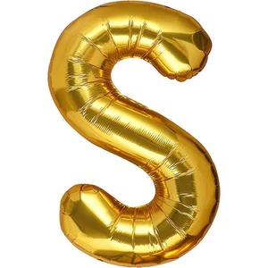 Harf Folyo Helyum Balon Gold Harf 40 cm