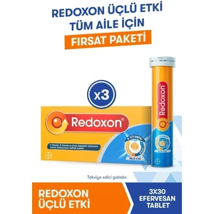 ASF Store Redoxon 3'lü Etki 30 Efervesan Tablet 3 Adet