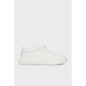Calvin Klein Deri Logolu Kalın Taban Sneaker Ayakkabı HM0HM019700K4 Erkek Ayakkabı HM0HM01970 0k4