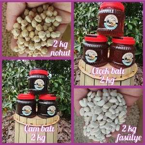 İrfan Bakliyat Bal ve Paket 1 (Net 8 Kg)( Çam, Çiçek Balı, kuru Fasulye ve Nohut)