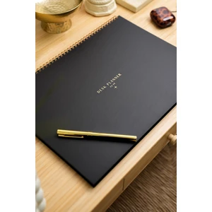 Matt Notebook 2025-2026 16 Aylık Akademik Masaüstü Planlayıcı Takvim 25X35 cm - Siyah