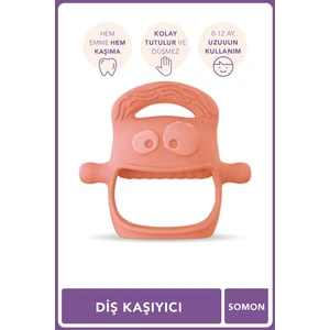 MOCHi Silikon Bebek Diş Kaşıyıcı – BPA ve BPS İçermez, Ergonomik Tutma, Sevimli Tasarım, Duyusal ve Motor Gelişimi Destekler