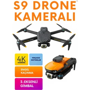 S9 4K Kamera Drone Uzaktan Kumandalı Mini Quadcopter Katlanır Kanat S9 Drone