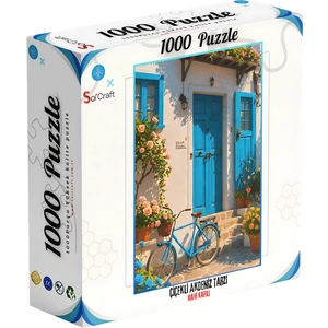 Soi Craft 1000 Parça Puzzle Akdeniz Tarzı Mavi Kapılı