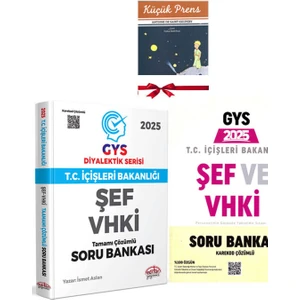 2025 Editör Gys Içişleri Bakanlığı Şef ve Vhki Görevde Yükselme Sınavı Soru Bankası Seti