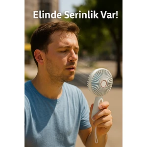 USB Şarjlı Taşınabilir Mini El Tipi Fan – Sessiz ve Güçlü Serinlik
