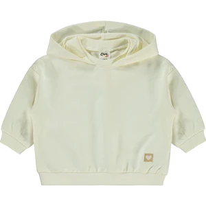 Civil Baby Erkek Bebek Kapüşonlu Sweatshirt 6-18 Ay Ekru