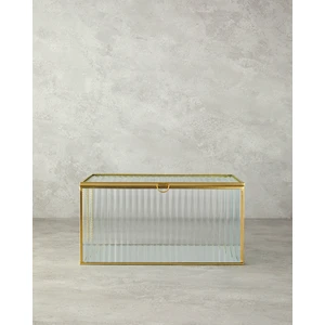 English Home Luxury Cam Dekoratif Kutu 30X20X15 cm Gold