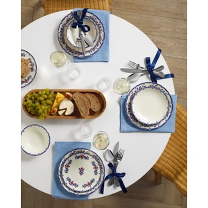 Bluebell Porselen Yemek Takımı 24 Parça 6 Kişilik Mavi