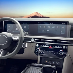 Hyundai Tucson Uyumlu 2025 Model Büyük Bilgi Ekranı ve Klima Kontrol Ünitesi 9H Nano Ekran Koruyucu