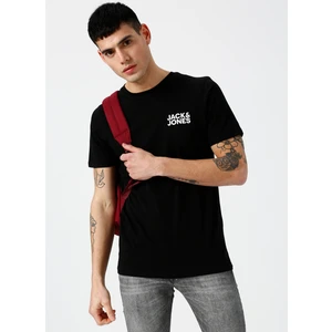 Jack & Jones Bisiklet Yaka Logolu Tişört-Corplogo