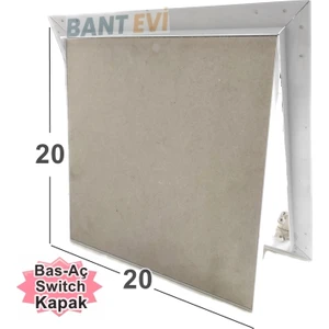 Bant Evi Alçıpan Müdahale Kapağı 20x20cm Bas Aç Kontrol Kapağı Menteşeli Alçıpan Müdahale Kapağı 